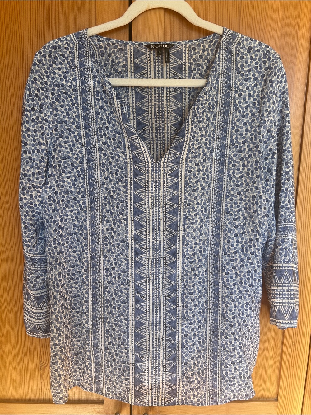 Nic and Zoe Silk Blend Top /M